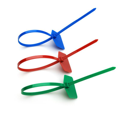 Заказные Zip Tags Tie Письменный 220 мм нейлон с маркировкой / маркировкой Площадь 30 * 21 мм