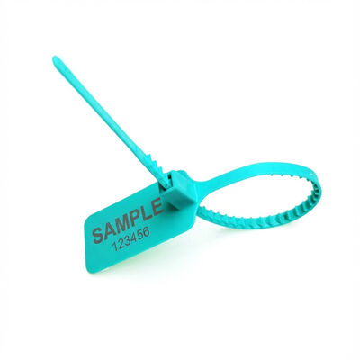 Безопасный контейнер с черным вытягивающим тесным ярлыком и индивидуальным пластиковым уплотнительным кабелем