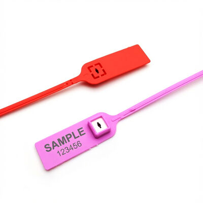 Черный 380 мм вытягивающий узкий штрих-код Безопасность плоская пронумерованная пластиковая печать для банка