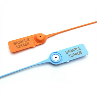 200 мм Стягивающий плотное пластиковое уплотнение для безопасности Tag Белый индикативный и лазерный / горячий штамп печати