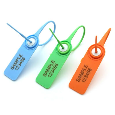 200 мм Стягивающий плотное пластиковое уплотнение для безопасности Tag Белый индикативный и лазерный / горячий штамп печати