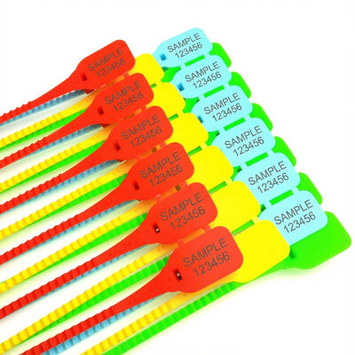 Самоблокирующаяся пленка из ПП с маркировочной зоной L 33 * W 25 мм и пластиковым метком на заказ